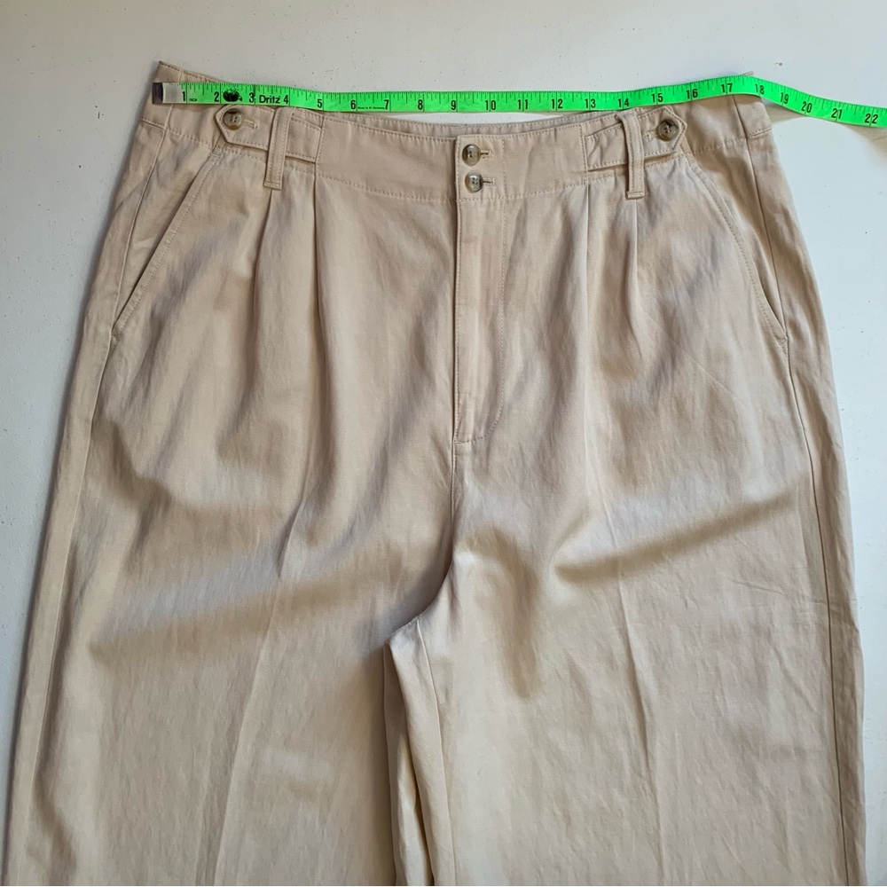 Madewell The Harlow Wide Leg Pant in Harvest Moon Size 16 NWT Beige Off White - Picture 15 of 17